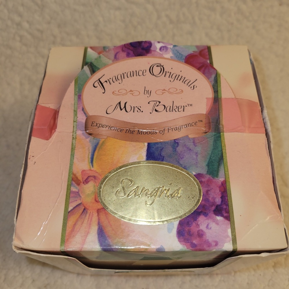 Vintage Mrs. Baker Sangria Votive Candles‎ Set of 17 Discontinued 2oz Each